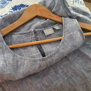 Kenar Chambray Button-Detail summer dress